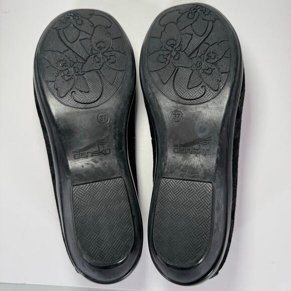 Dansko Olivia Loafers Snakeskin Loafers Black and Gold Women Size 37 or 7 - Picture 5 of 6